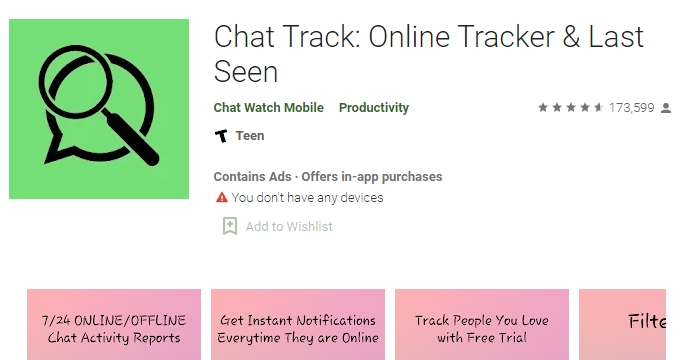 Chat Track Online Tracker & Last Seen