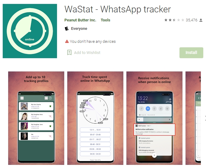 WaStat – WhatsApp tracker